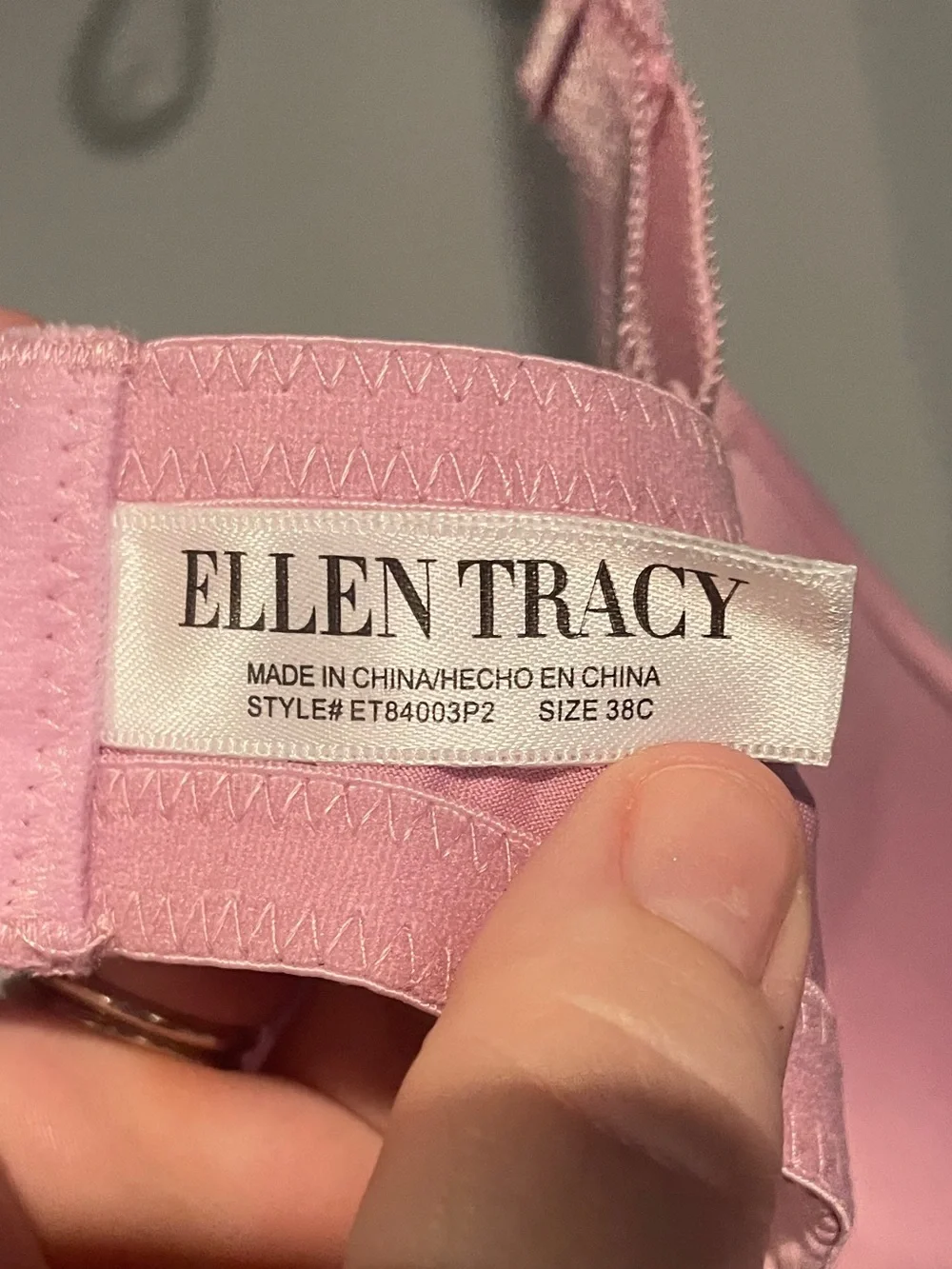 Ellen Tracy Everyday T-Shirt Bras Size 38C Underwire Adjustable Straps - 2-Pack
